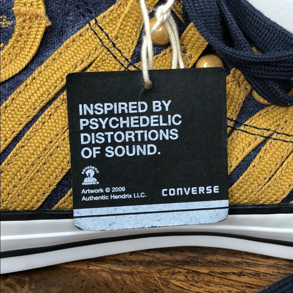 Jimi Hendrix Converse Authentic All Star Shoes - Picture 9 of 16